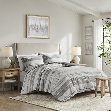 Madison Park Nico 3-Piece Stripe Duvet Cover Set