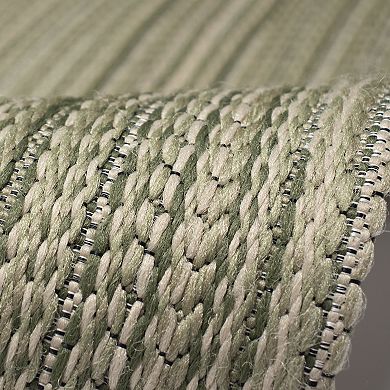 Liora Manne Miranda Tweed Stripe Indoor/Outdoor Area Rug