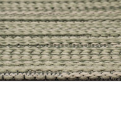 Liora Manne Miranda Tweed Stripe Indoor/Outdoor Area Rug
