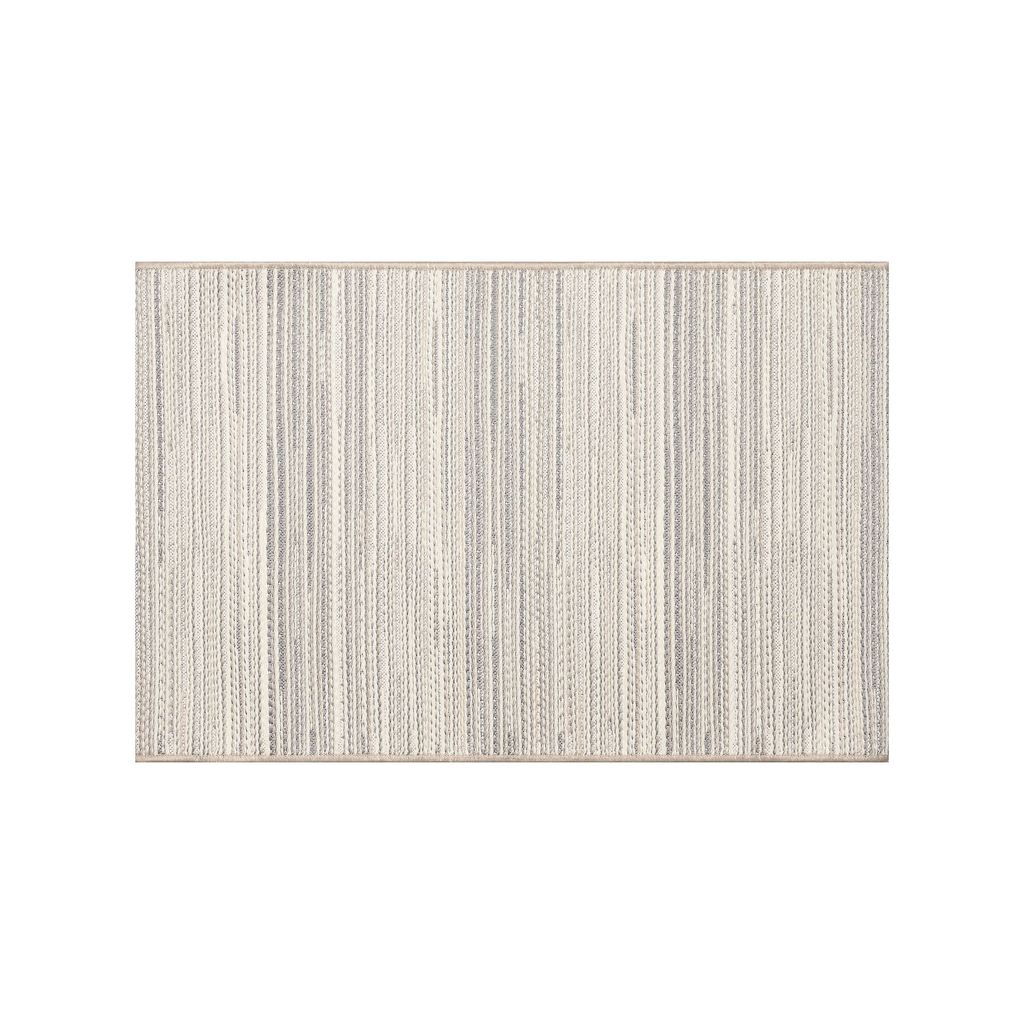 Liora Manne Miranda Tweed Stripe Indoor/Outdoor Area Rug, Silver Brown