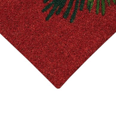 Liora Manne Natura Happy Holidays Holly Outdoor Mat