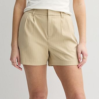 Juniors' SO® Pleated-Front Trouser Shorts