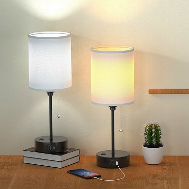Beside Lamps For Bedroom With 3 Color Modes Set Of 2