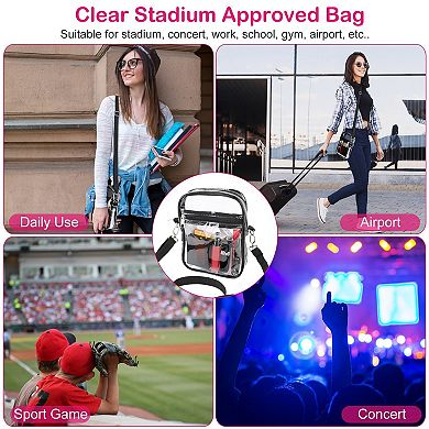 Stadium Approved See-through Crossbody Bag