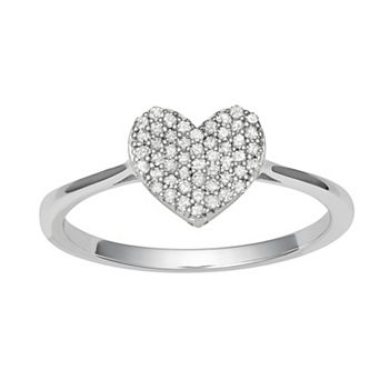 HDI 1/5 Carat T.W. Diamond Heart Ring