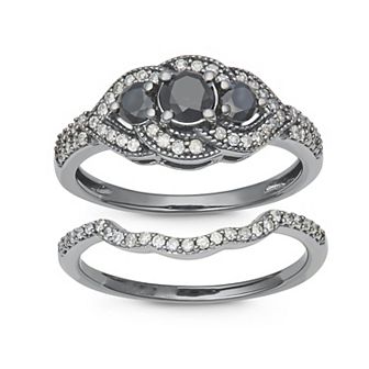 HDI 1 Carat T.W. Black Diamond Ring