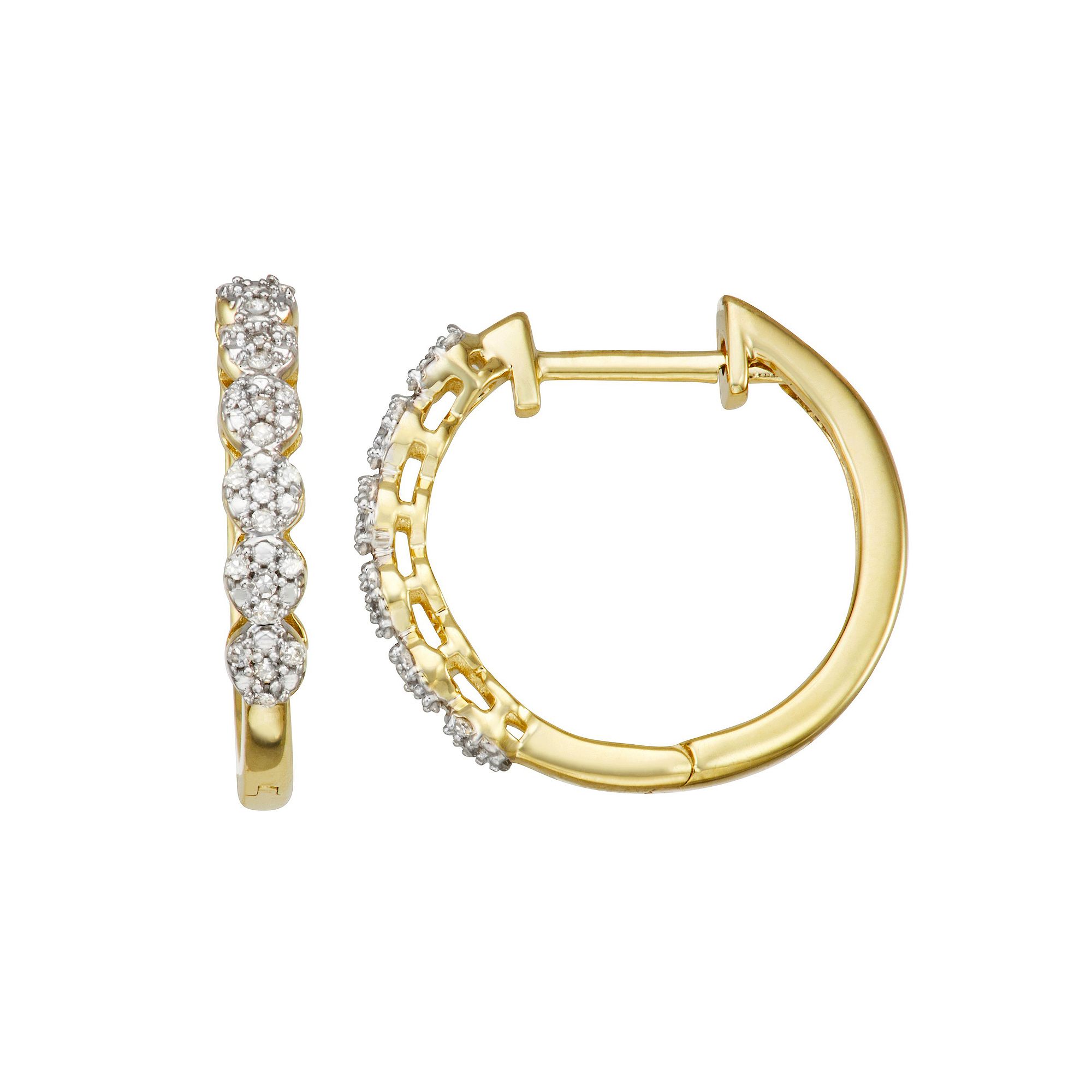 HDI 1/6 Carat T.W. Diamond Earrings, Womens, 10k Gold