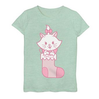 Disney's The Aristocats Marie Christmas Stocking Girls Graphic Tee
