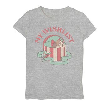 Disney's Lady And The Tramp My Wishlist Girls Graphic Tee