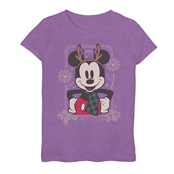 Disney's Mickey Mouse Winter Frame Girls Graphic Tee