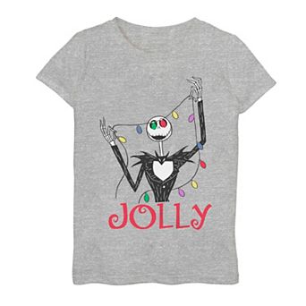 Disney's The Nightmare Before Christmas Jolly Jack Lights Girls Graphic Tee