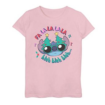 Disney's Lilo & Stitch Holiday Annoyed Stitch Girls Graphic Tee