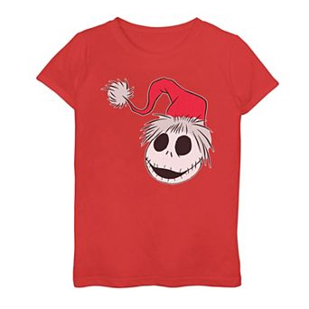 Disney's The Nightmare Before Christmas Santa Claus Jack Girls Graphic Tee