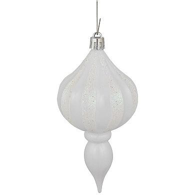 Northlight 8-Pack White Shatterproof Finial Christmas Ornaments