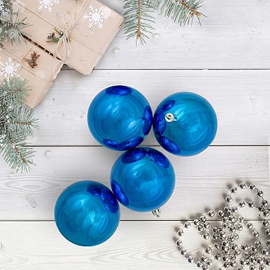 Northlight 12-Pack Lavish Blue Shatterproof Christmas Ball Ornaments