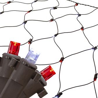 Northlight Red & White Micro LED Net Style Christmas Lights