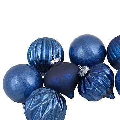 Northlight 12-Pack Blue Finial & Glass Ball Christmas Ornaments