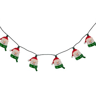 Northlight 10-Count Snowman Heads with Scarves Christmas Light Set