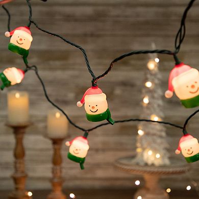 Northlight 10-Count Snowman Heads with Scarves Christmas Light Set