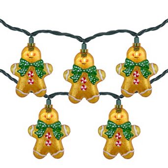 Northlight 10-Pack Gingerbread Man Christmas Lights