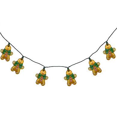 Northlight 10-Pack Gingerbread Man Christmas Lights