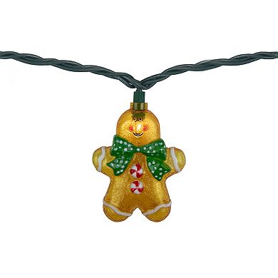 Northlight 10-Pack Gingerbread Man Christmas Lights