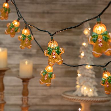 Northlight 10-Pack Gingerbread Man Christmas Lights