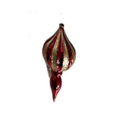 Northlight 8-Pack Red & Gold Shatterproof Finial Christmas Ornaments