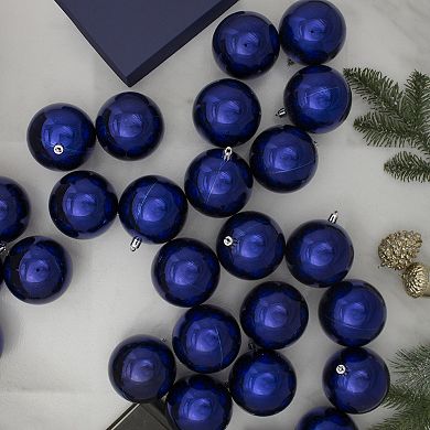 Northlight Shiny Royal Blue Shatterproof Christmas Ball Ornaments 32 pc Set