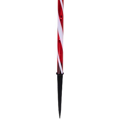 Northlight Red & White Twinkle Candy Cane Pathway Markers 3-piece Set