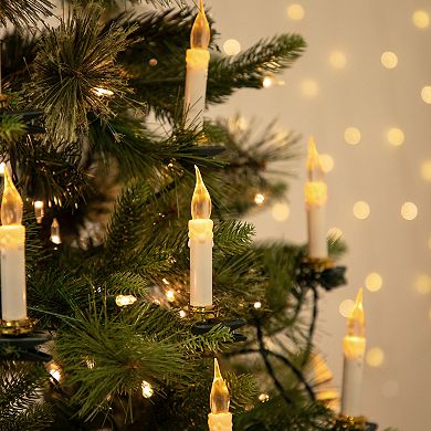 Northlight 10-Pack Flickering LED Clip On Candle Christmas Lights