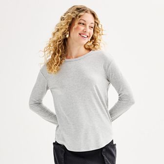 Juniors' SO® Long Sleeve Crew Tee
