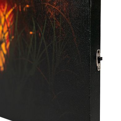 Northlight LED LitJack-O-Lanterns in a Cemetery Halloween Canvas Wall Art