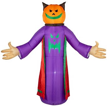 Northlight 8-ft. Spooky Town Inflatable Lighted Jack-O-Lantern Grim Reaper Outdoor Halloween Decoration