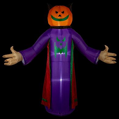 Northlight 8-ft. Spooky Town Inflatable Lighted Jack-O-Lantern Grim Reaper Outdoor Halloween Decoration