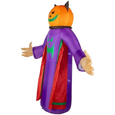 Northlight 8-ft. Spooky Town Inflatable Lighted Jack-O-Lantern Grim Reaper Outdoor Halloween Decoration