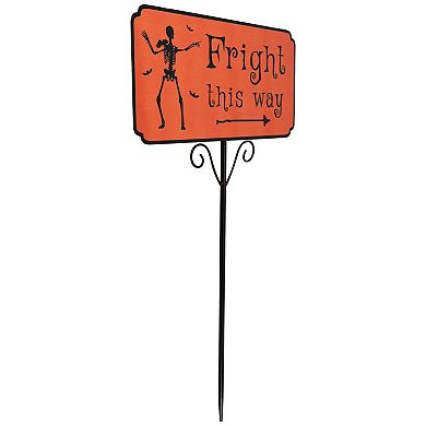Northlight "Fright This Way" Halloween Lawn Sign