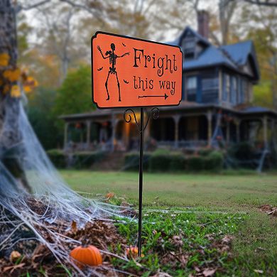 Northlight "Fright This Way" Halloween Lawn Sign