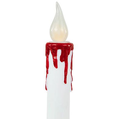 Northlight Pre-lit LED White & Red Halloween Candles 2-piece Set