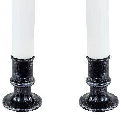 Northlight Pre-lit LED White & Red Halloween Candles 2-piece Set