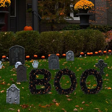 Northlight Lighted Letter Boo Sign Outdoor Halloween Decoration