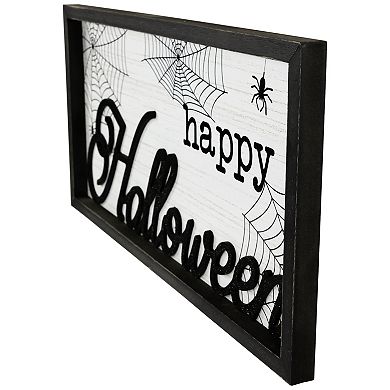 Northlight "Happy Halloween" Spider Web Wall Sign