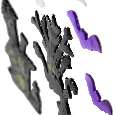 Northlight 4-Pack Double-Sided Halloween Gel Window Cling Decorations Set