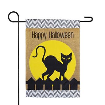 Northlight "Happy Halloween" Black Cat Outdoor Garden Flag