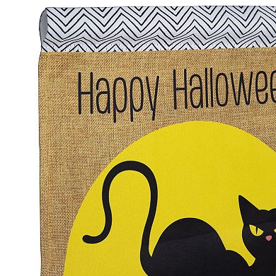 Northlight "Happy Halloween" Black Cat Outdoor Garden Flag