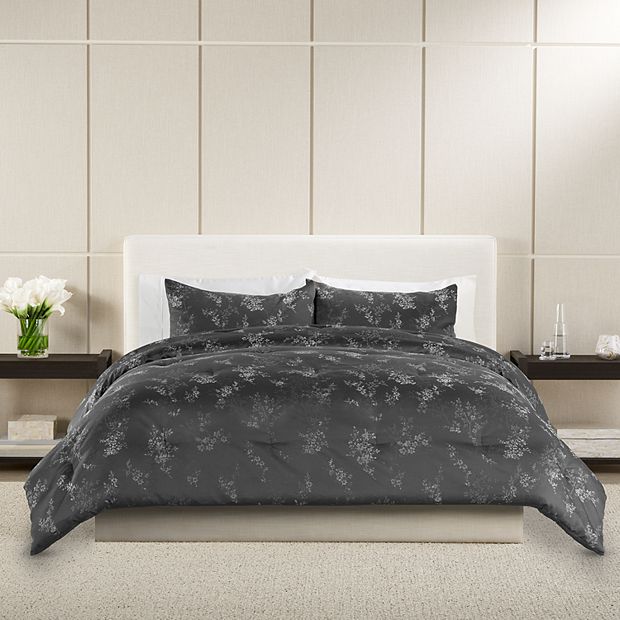 Vera Wang Pointillist Collection Cotton Comforter Set retailer Queen Blue $300