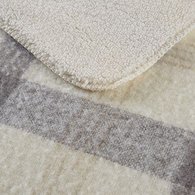 Woolrich Bloomington Faux Mohair to Sherpa Throw