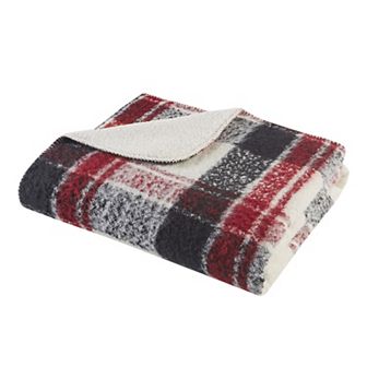 Woolrich Bloomington Faux Mohair to Sherpa Throw
