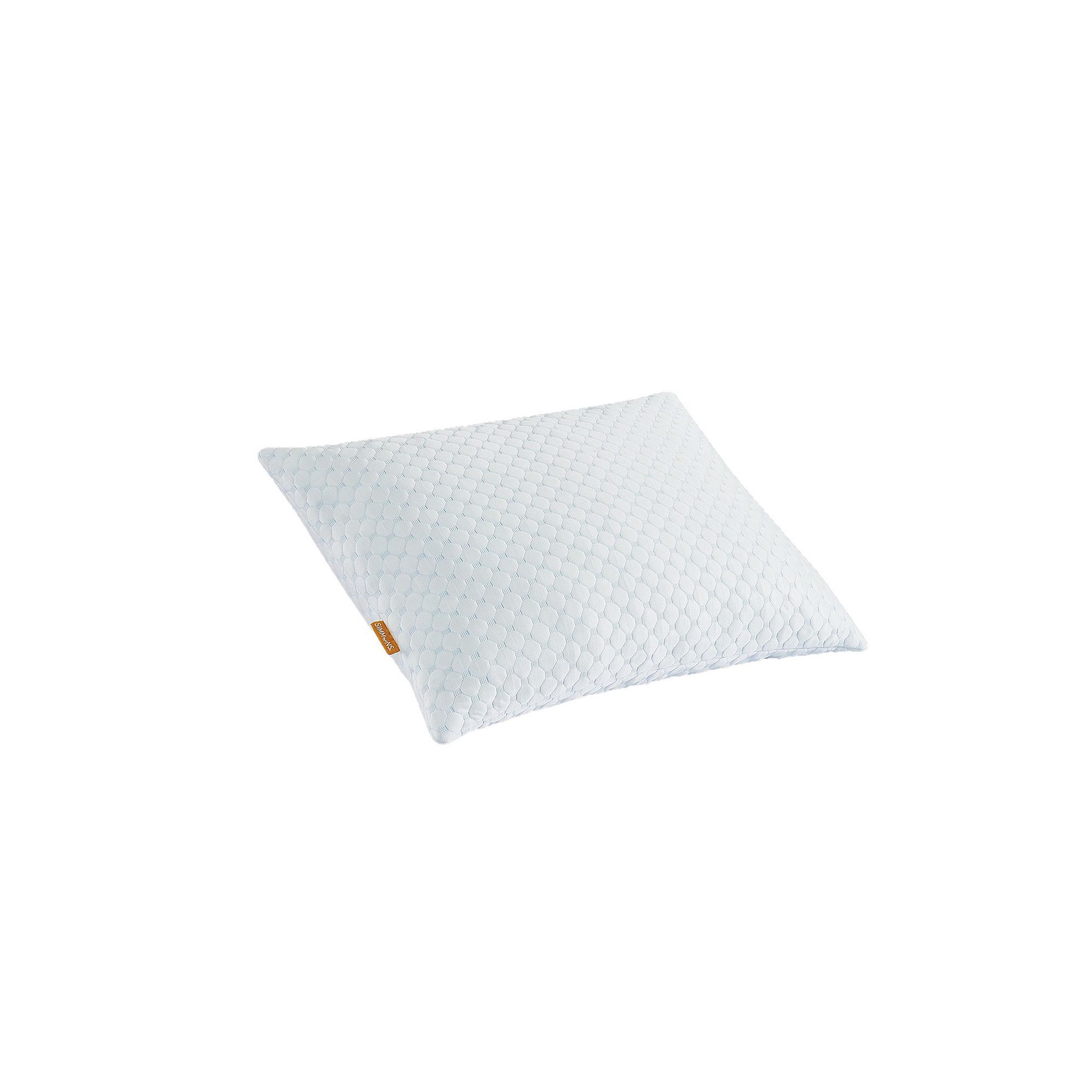 Simmons Memory Foam Standard Cluster Pillow, White