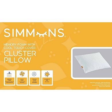 Simmons Memory Foam Standard Cluster Pillow